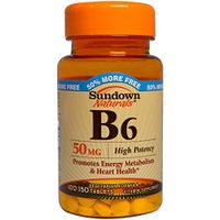 Sundown Naturals Vitamin B-6 50 Mg, 150 Count