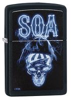 Zippo Personalized Message Engraved on Backside Customized Sons of Anarchy Samcro Windproof Lighter