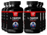 Taurine Capsules - L-Taurine 500MG - Nervous System Supplement 6 Bottles 600 Capsules