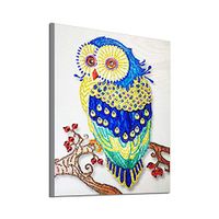 DIY Diamond Painting Kit BXzhiri Owl Rhinestone Pasted Embroidery Paintings Pictures Cross Stitch Arts Craft Canvas Wall Decor