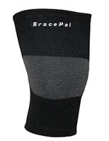 Knee Compression Support Sleeve by BracePal For Fast Pain Relief & Injury Prevention (Medium, Black)