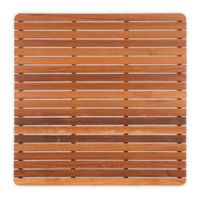 Teak Shower Mat with Rounded Corners | 30" x 30" x 1-1/2"H | Plantation Teak | Oil Finish
