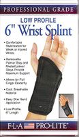 Florida Orthopedics Prolite Low Profile Wrist Splint, Black, Right Large