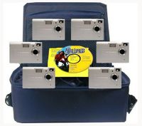 Camera Explorer Kit, Six 5MP Digital Cameras with Flash and 2.4" LCDs, With Carrying Case For School/Labs Teachers and Students