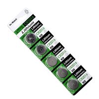 3V DL2016 KCR2016 CR2016 LM2016 Watch Button Coin Cells Lithium Battery Single Use, for Wristwatches Calculators Toys Remote Controllers Pointers, 5pcs