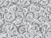 Grey Gray & Silver Curls Scroll Swirls Tissue Paper Gift Wrapping 15"x20" Sheet (50)