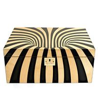 Cigar Star Boketto Humidor Limited Edition Optical Illusion Made from Wood!