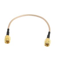 uxcell a12091300ux0004 6.5" Length SMA Male to SMA Male Connector Pigtail Cable