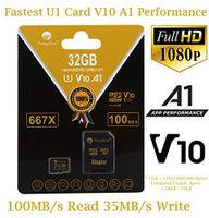 TF Card 32GB Micro SD Plus Adapter. Amplim 32 GB MicroSD Memory Card. (100MB/s 667X V10 A1 Class 10 U1 UHS-I) MicroSDHC Card for Cell Phone, Tablet, Camera, Fire, GoPro, Nintendo, Dashcam, DJI, LG