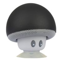 yunbox299 Bluetooth 4.2 Speaker with Suction Cup, Waterproof Portable Mini Cute Mushroom Hands-Free Call Bluetooth Loudspeaker Bass Sound Box Horn with Mic Black