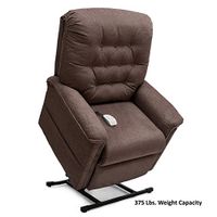 Pride LC-358S (Small) Heritage 3-Position Lift Chair with Inside Delivery and Setup Option (Cloud 9 Walnut, Curbside Delivery)