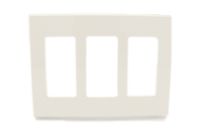 Leviton 80311-SW 80311-W 3-Gang Decora Plus Wallplate, 1 pack, White