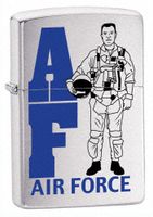 Zippo Air Force,Brushed Chrome #21102