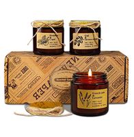 Etecredpow Soy Candle Long Burning Stress Relief Scented Candles Aromatherapy Maroon