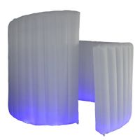 SAYOK New Inflatable Photo Booth Spiral Inflatable Photo Wall with Inner Air Blower for Weddings Event Promotions Advertising