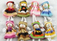 20pcs Cute Pattern Dress Girl Small Doll Craft/Appliques DIY Handicraft Lots (Mix)