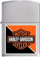 ZIPPO HD Orange Black Satin Chrome