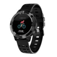 elecfan Bluetooth Smart Watch Fitness Tracker, Color Screen Smart Watch with Blood Pressure Heart Rate Monitor, Multi-Sport Modes Activity Wristband Smart Bracelet for Women Men, Black
