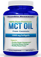 MCT Oil Capsules 100% from Coconuts - 1000 mg 180 Softgels - Keto Friendly - Great Pills for Energy and Weight Management (1 Pack)