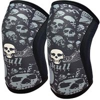 Knee Sleeves (1 Pair), 7mm Neoprene Compression Knee Braces, Great Support for Cross Training, Weightlifting, Powerlifting, Squats, Basketball and More (Small, Black)
