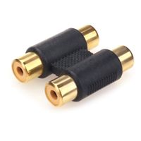 NANYI RCA Female to RCA Female Interconnect Coupler Adapter, with Gold Plated Housing for Mixer Amplifiers Cable Link (2rca F-F-1pack)