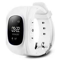 Mandorra Q50 GPS Kids Watches Baby Smart Watch for Children SOS Call Location Finder Locator Tracker Anti Lost Monitor Smartwatch (White)