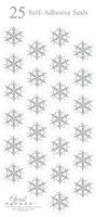 Great Papers! 1" Snowflake Seals, Silver (903396)