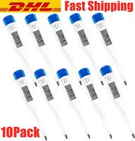 Digital Electronic Thermometer for Adults, Children and Baby Fast Reading and Accurate Fever Temperature for Oral Rectal Underarm with LCD Display (10 Pack)(Fahrenheit)