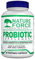 Nature Force Probiotic Supplement | Probiotics for Women and Man | Strength Reduce Gas Bloating and Aid Weight Loss 60 Caps
