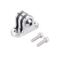 Kbrotech Bicycle Combo Mount Adapter,Bike Computer Bracket Camera Adapter for Gopro Camera and Gopro Style Sport Camera (Silver)