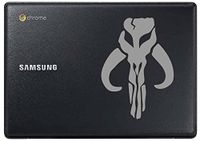 Mandalorian Mythosaur Bantha Skull (Silver 5") Vinyl Decal Sticker for Car Automobile Window Wall Laptop Notebook Etc.... Any Smooth Surface Such As Windows Bumpers