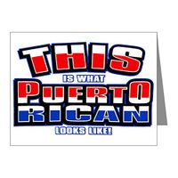 Note Card What Puerto Rican Looks Like Flag