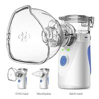 Handheld Mini Atomizing Vaporiser, Portable Steam Lightweight Cool Mist Humidifier Ideal for Travel or Home Daily Use Masks and Mouthpiece Included