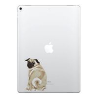 FINCIBO 5 x 5 inch Pug Dog Removable Vinyl Decal Stickers for iPad MacBook Laptop (Or Any Flat Surface)