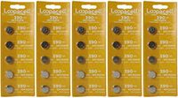 LOOPACELL 25 Pieces 390/389 SR54/SR1130W Silver Oxide Watch Batteries