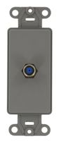 Leviton 40681-GY F Connector Decora Insert, Grey