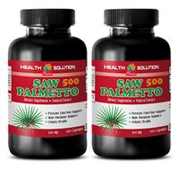 Prostate Support Formula - Saw Palmetto 500 Mg - Saw Palmetto for Hair - 2 Bottles 200 Capsules