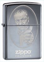 Zippo Zippo Founder, High Polish Chrome Lighter #24197