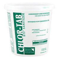 BTF Chlor Tab Glassware Sanitizer - Full Case of 12 Tubs - 1200 Tablets