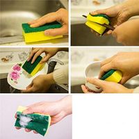 OYTRO Home Kitchen Double Layer Soft Strong Water Absorption Dishwashing Sponge Sponges
