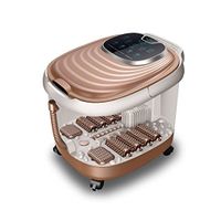 DAFREW Footbath, Fully Automatic Heating Foot Tub Electric Massage Foot Massager (Color : B)