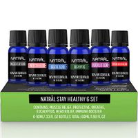 NATRÄL Stay Healthy Set of 6, 100% Pure and Natural Essential Oil, 6/10ml Bottles