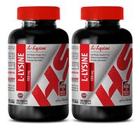 L-lysine - L-LYSINE Supplement 1000 MG - Boost Athletic Performance (2 Bottles)