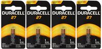 Duracell MN27BPK Watch/Electronic/Keyless Entry Battery, 12 Volt Alkaline X 4 Batteries