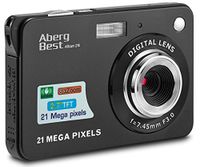AbergBest 21 Mega Pixels 2.7" LCD Rechargeable HD Digital Camera,Video camera Digital Students cameras,Indoor Outdoor for Adult/Seniors/Kids (Black)