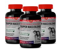 Male Testosterone Booster Pills - Super MACA Blend - Promote Healthy Sexual Vitality - yohimbe for Sex Men - 3 Bottles 180 Capsules