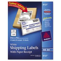 LABEL,SHPG,W/RECPT,25,WHT
