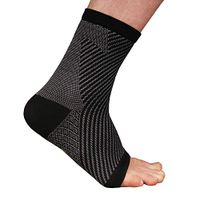 Copper D 2 Sleeves Light Rayon from Bamboo Copper Compression Ankle for Relief from Injuries and More or Comfort Support for Every Day Uses, Large XLarge