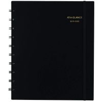 AT-A-GLANCE 2019-2020 Academic Year Weekly & Monthly Planner/Appointment Book, Large, 9" x 11", Black (70957E05)