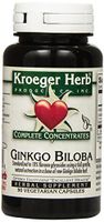 Kroeger Herb Ginkgo Biloba Vegetarian Capsules, 90 Count